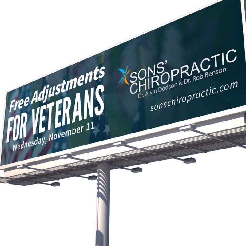 Paying it Forward - Sons' Chiropractic Veterans Day Billboard
