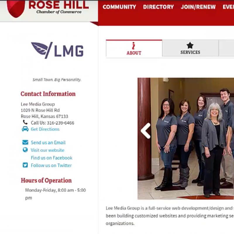 How to Create Your Rose Hill Chamber Member Profile