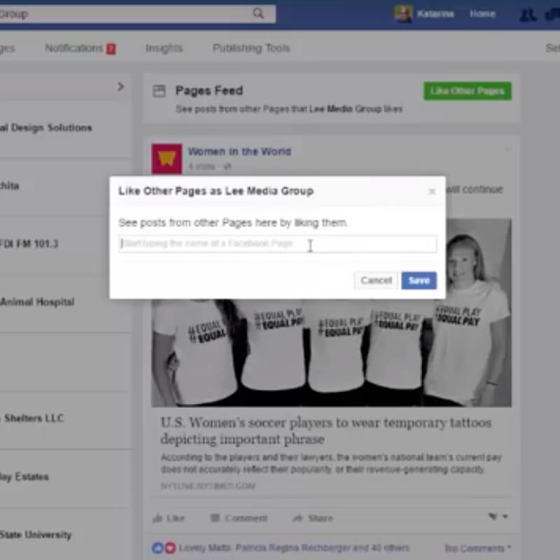 How to Like Other Business Pages on Facebook