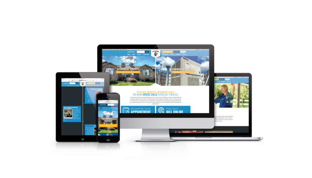 All Seasons Cooling & Heating Custom Website