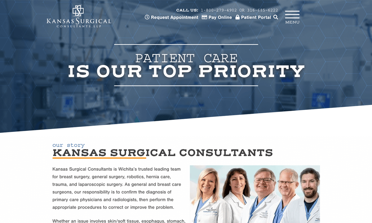 Kansas Surgical Consultants New Website