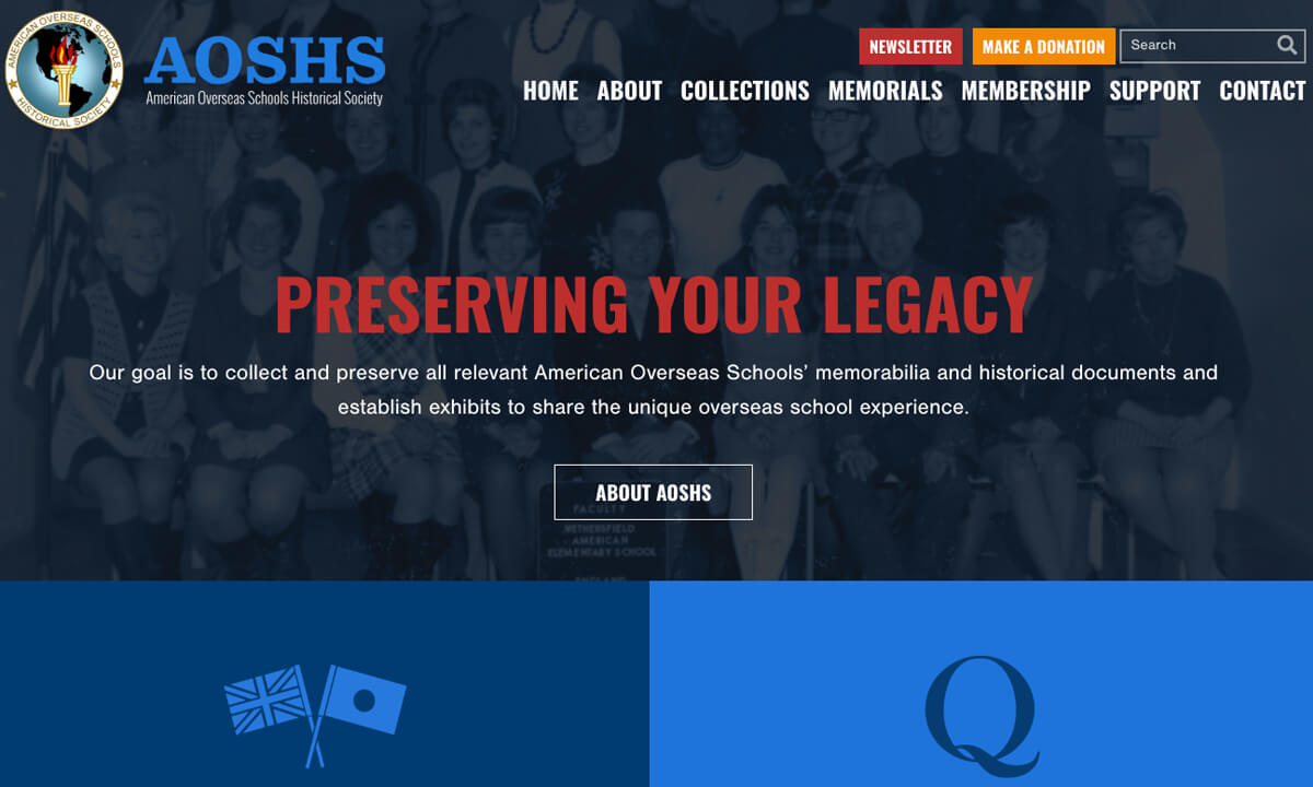 American Overseas Schools Historical Society New Website