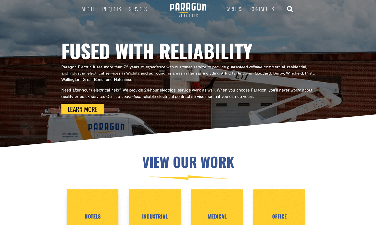 Paragon Electric New Website