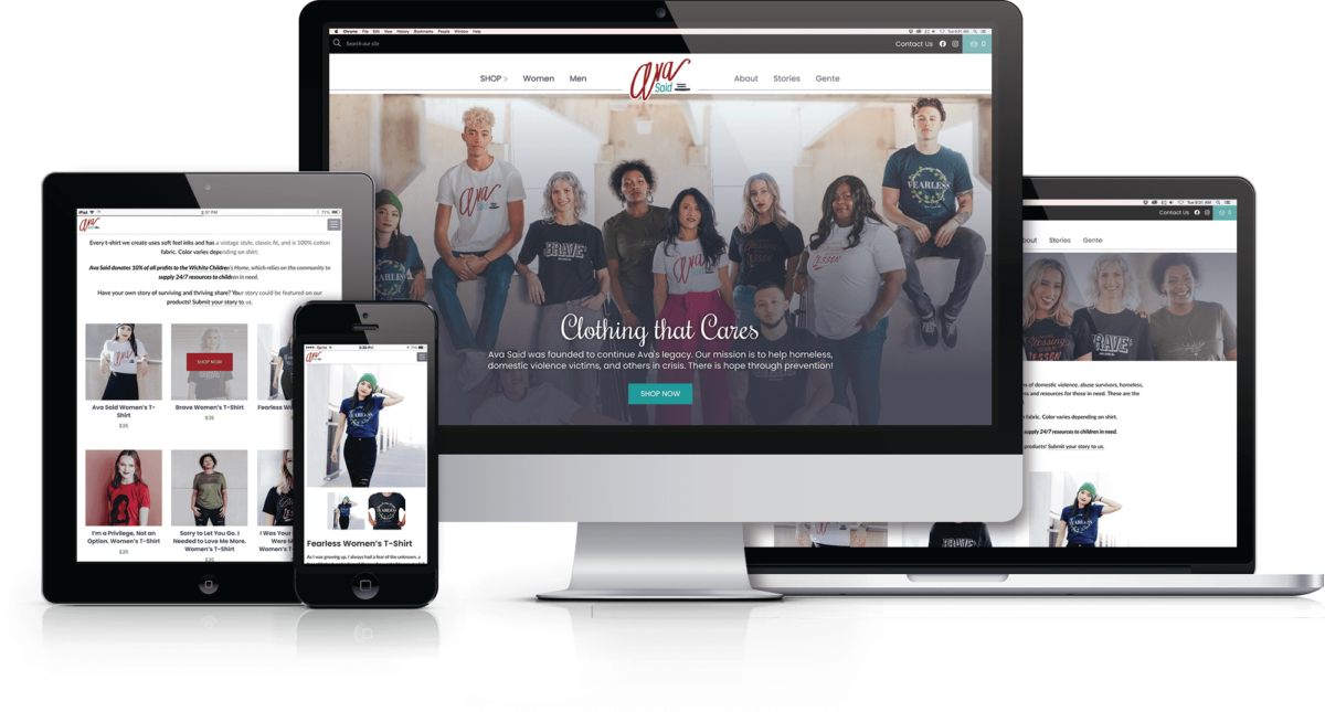 Ava Said E-Commerce Website Launches "Clothing That Cares"